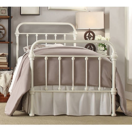Weston Home 5 Spindles Metal Twin Bed, Antique Spindle Twin Bed