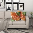 thumbnail image 6 of Orange Sage Green Pillow Covers 20x20 in Dahlias Flowers Fall Decor Thanksgiving Autumn Decorative Couch Pillow Cases Set of 2 Home Decor for Living Room Bedroom Bed Cushion Outdoor, 6 of 6