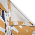 thumbnail image 3 of Ambesonne Adventure Kitchen Curtains, Airplane Sun Journey, 55"x39", Navy Blue Orange, 3 of 3