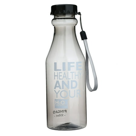 

Kitchen Tools Outdoor Sports Travel Water Bottle Portable Leak-proof Camping Water Cup Black