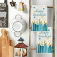 thumbnail image 3 of &nbsp;SOME THING Candle Happy Hanukkah Kitchen Towels Dish Towels, 18x26 Inch Farmhouse Snowflake Star Decoration Hand Towels Set of 2, 3 of 6