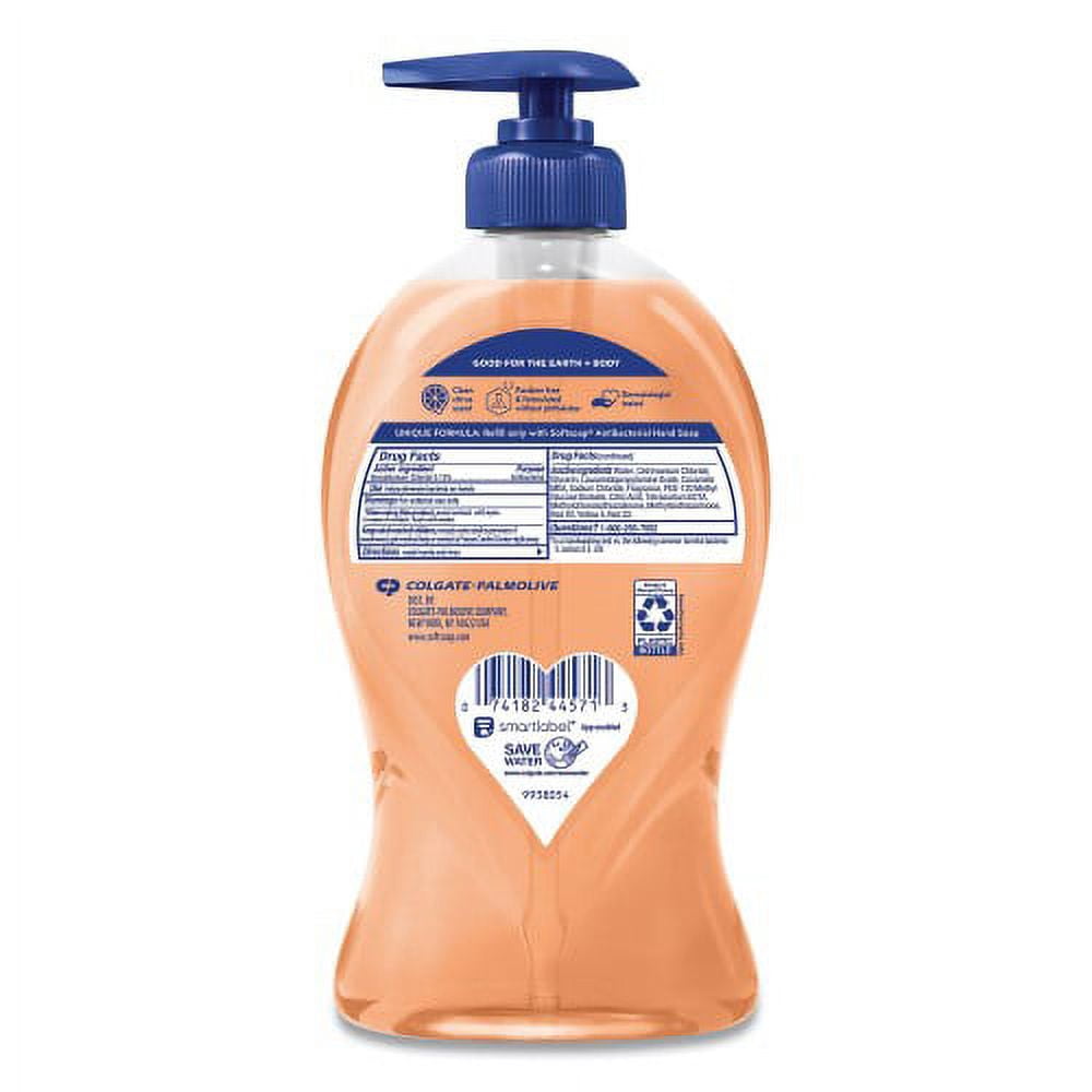 Softsoap Antibacterial Hand Soap, Crisp Clean Scent, 11.25 oz, 6/Carton, Each