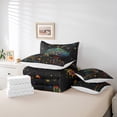 thumbnail image 5 of YST Deer Floral Sheet Set with Comforter Colorful Boho Tree Comforter Set Exotic Galaxy Bed In A Bag Retro Dreamy theme 7 Piece Full Bedding Sets, 5 of 5