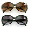 thumbnail image 3 of 2 Pairs Women's Bifocals Reading Sunglasses Reader Glasses Vintage Outdoor Black and Leopard, 3 of 4