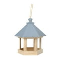 thumbnail image 1 of Comedero Para Pájaros Ventana de jardín Pajarera de madera Jaula para loros Semillas para pájaros Alimentador de alimentos (Azul) Tmvgtek Libre de BPA, 1 of 4