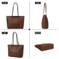 thumbnail image 4 of SENDEFN Purses and Handbags Women Fashion Tote Bag Shoulder Bags Top Handle Satchel Purses Leather Handbag, 4 of 6
