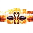 thumbnail image 2 of DESIGN ART  "Swooning Swans" Romantic Swan Canvas Art 60 in. wide x 32 in. high - 5 Panels Diamond Shape, 2 of 2