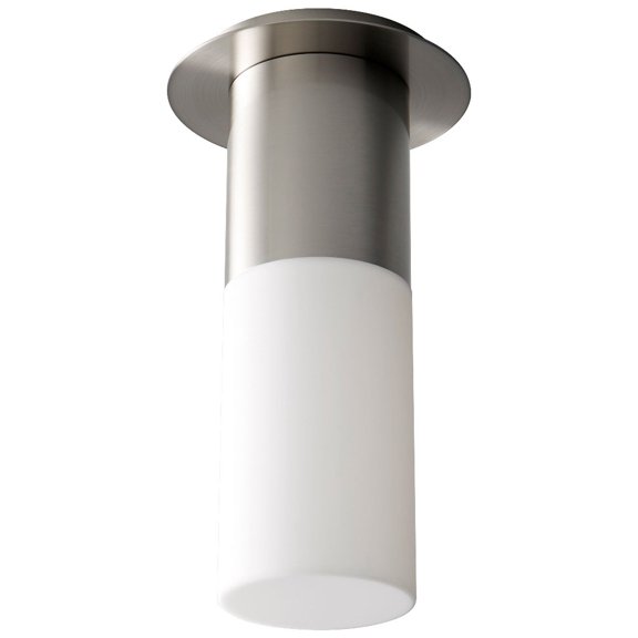 9 Inch 120V 5.1W 1 Led Large Acrylic Flush Mount-Satin Nickel Finish Oxygen Lighting 3-309-224