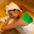 thumbnail image 2 of Sauna Towel Coarse Green Flat Mouth Coarse Sand Sauna Towel Bath Towel Towel Racks for Bathroom over Toilet Towel Rack Decorative Towels for Bathroom Bathroom Storage Containers Paper Towel Holder for, 2 of 4
