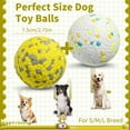 thumbnail image 5 of CyperGlory Tough Dog Balls, 2.75" Tennis Balls for Dogs, Interactive Dog Toys for S/M Breeds, White Water Toys for Dogs, 5 of 8