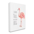 thumbnail image 3 of Stupell Industries Stand Tall and Dream Big Phrase Pink Flamingo, 30 x 40,Design by Reesa Qualia, 3 of 5