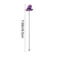 thumbnail image 3 of SLYNSHome Coffee Stick Stainless Steel Swizzle Sticks Reusable Metal Stir Sticks Cocktail Coffee Drink Stirrer Halloween Party Supplies - Purple, 3 of 8