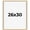 Natural Wood, variant on 26x30 Frame Black Real Wood Picture Frame Width 0.75 inches | Interior Frame Depth 0.5 inches |