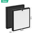 thumbnail image 3 of MR5866 Air Filter Replacement, Compatible with MORENTO MR5866 Air Purifier, 3-in-1 H13 True HEPA Filter and Activated Carbon Filter, 2-Pack, 3 of 5