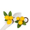 thumbnail image 1 of 4 in. Lifelike Lemon Napkin Rings, Yellow & Green - Set of 4, 1 of 1