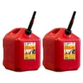 thumbnail image 1 of Midwest Can Company 5610 5 Gallon Gas Can Fuel Container Jugs w/ Spout (2 Pack), 1 of 12