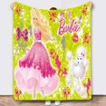 thumbnail image 4 of MINISO Barbie The Movie Peripheral Two-dimensional Flannel Nap Blanket Picnic Sofa Blanket Outdoor Blanket Cartoon Best Gift, 4 of 6