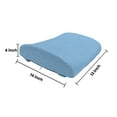 thumbnail image 5 of Winter Lumbar Pillow, Little Snowflakes Falling from The Sky December New Year`s Eve Blizzard, Soft Back Cushion for Office Chairs with Adjustable Straps, 14" x 13", Blue White, by Ambesonne, 5 of 7