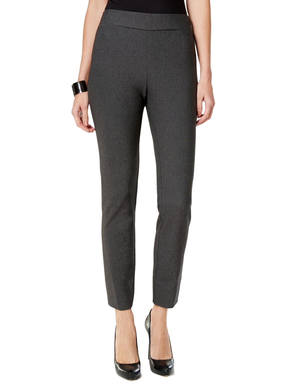 ECI - ECI Womens Crop Pull On Straight Leg Pants Gray XS - Walmart.com ...