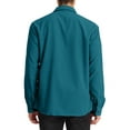 thumbnail image 3 of Lars Amadeus Men's Corduroy Shirt Button Down Regular Fit Long Sleeves Shirts, 3 of 6