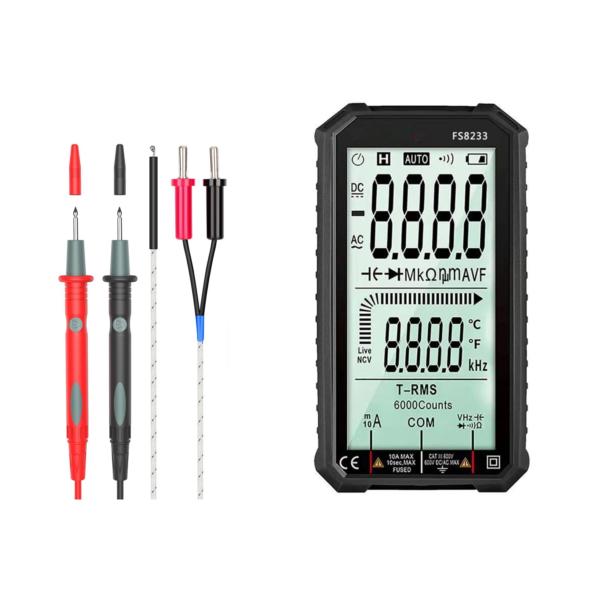 Digital Multimeter, Portable 4.7 Inch High Definition LCD Screen
