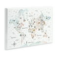 thumbnail image 4 of Stupell Industries Whimsical World Traveler Map Animals Painting Unframed Art Print Wall Art, 15 x 10, 4 of 8
