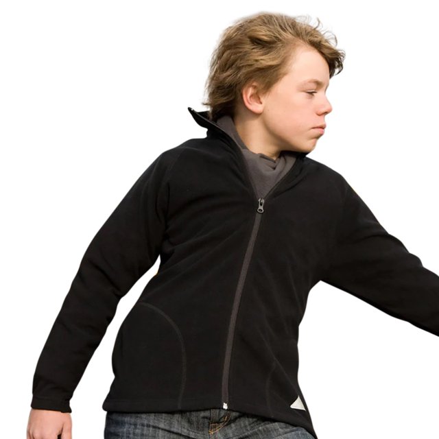 Result Core - Chaquetilla polar modelo Micron para niños (Negro)