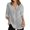 White, variant on EDFBUYKRS Linen Button Down Shirts for Women Roll up Long Sleeve V Neck Blouse Tops with Pockets S