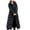 Black, variant on Women's Long Quilted down Coat, Hooded Maxi Puffer Jacket with Belt, Thick Warm Knee-Length Winter Jacket, Long Belted Puffer, Knee-Length down Alternative, Winter Parka, White, Xxl