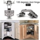 thumbnail image 3 of 135 Degree Angle Kitchen Cabinet/cabinet Folding/folding Door Hinge And Screw Combination (2pcssilver)--, 3 of 5