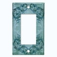 thumbnail image 5 of Metal Light Switch Plate Cover Sea Green Elegant Damask Wallpaper WAL030, 5 of 13
