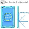 thumbnail image 4 of Epicgadget Case for Lenovo Tab P11 Plus 2021 & Lenovo Tab P11 2020 (11 Inch) Tablet - Hybrid Shockproof 360 Rotating Multi-Functional Ring Stand Case with Shoulder Straps (Teal/Blue), 4 of 5