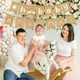 thumbnail image 6 of 2ooya 2Pcs Boho Rainbow Party Banner Set Baby Birthday Party Tail Flag with Sun Sign Linen Letter Hanging Banner for Home Nursery Backdrop Decor, 6 of 6
