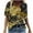 #01 Black, variant on ICHUANYI Womens Print V-neck Tank Tops Short Sleeve Workout Shirts Casual Loose Tees