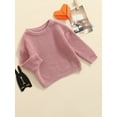 thumbnail image 3 of GXFC Infant Baby Boys Girls Fall Cable Knit Sweater Newborn Long Sleeve Solid Knitwear Tops Toddler Casual Warm Autumn Winter Pullovers Clothes 0-3M, 3 of 8