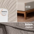 thumbnail image 3 of Edredón King Size Ligero Dreamlab con Juego de Sábanas y Fundas de Almohada Decorativas 7 Piezas Arena Beige, 3 of 9