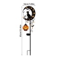 thumbnail image 3 of Solar Halloween Pumpkin Black Cat Moon Garden Stake Light, Solar Lights Garden Decor for Walkway Yard Patio Lawn, Hanging Jack-o'-Lantern for Fall Party Halloween Decorations Outdoor, 3 of 8