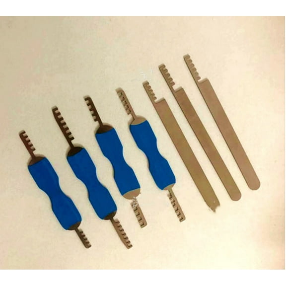 Trianu Comb Pick Stainless Steel Tools Set of 7