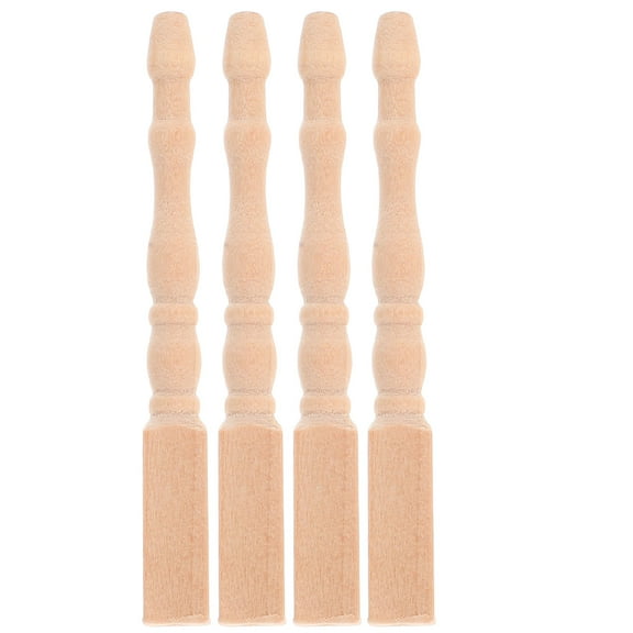 LEORX Wood Furniture Legs re Birch Wood Beige 4 Pcs