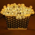 thumbnail image 4 of Luz Solar De Hadas Bola de cristal Solar Fairy Light Impermeable Jardín Decoración para el hogar (12m 100LED), 4 of 8