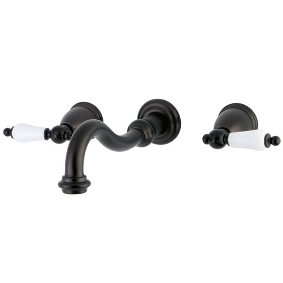 Kingston Brass KS3025PL Restoration Two-Handle Wall Mount Roman Tub Faucet, Oil Rubbed Bronze
