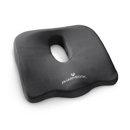 Orthopedic Seat Cushion for Office Chair & Car Seat - Coccyx Tailbone Pillow Helps Relieve Sciatica