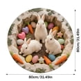 thumbnail image 3 of ERK Easter Decor Easter Bunny Carpet Soft Area Rug For Living Room Bedroom Modern Abstract Floor Mat, 3 of 6