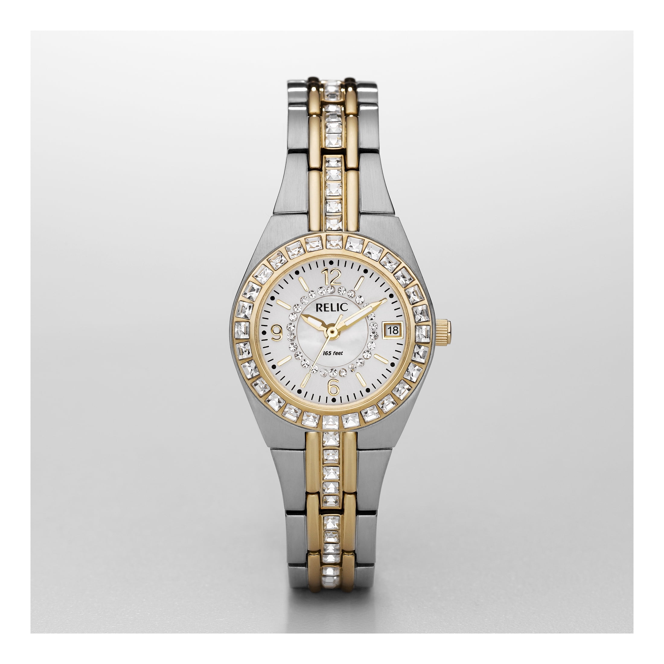 Relic Women\'s Silver And Gold Analog  Fossil Queen\'s Court Bracelet Luxury Watch Relic by Fossil Women main image 2
