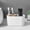 #247White, variant on Divided Storage Box, Desktop Organizer Bin, Bathroom Toiletry Caddy, Detachable Partition Design and Lightweight Portable Build for Dressing Tables, Study Desks, and Bathroom Counters.