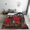 thumbnail image 5 of Fuzoiu tractor Print Ultra-Soft Micro Fleece Blanket,All Seasons Flannel Throw, Lightweight Blanket for Bed, Sofa, Couch, Movie Night, Camping, and Travel-50"x40", 5 of 7