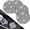 Fullcrystal, variant on Car Coasters, 4 Pack Universal Vehicle Bling Car Coaster, Crystal Rhinestone Coaster for Cup Holders, Car Interior Accessories 2.75'' Silicone Anti Slip Car Coasters for Women (Black)
