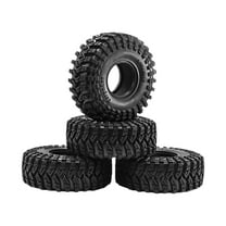 QccHieUs 4 Pieces 1.9" RC Crawler Tires Rubber Repair Parts Od 124mm Wheel Tyre for SCX10