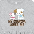 thumbnail image 4 of Inktastic My Grandpa Loves Me Girls Girls Toddler Dress, 4 of 5