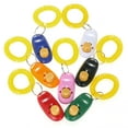 thumbnail image 1 of 7-Pack Multicolor Pet Training Clickers with Wrist Straps - ABS & Stainless Steel Dog Training Tool for Obedience, Tricks, Behavior Correction - Suitable for Dogs, Cats, Horses & More - Loud Sound,, 1 of 6